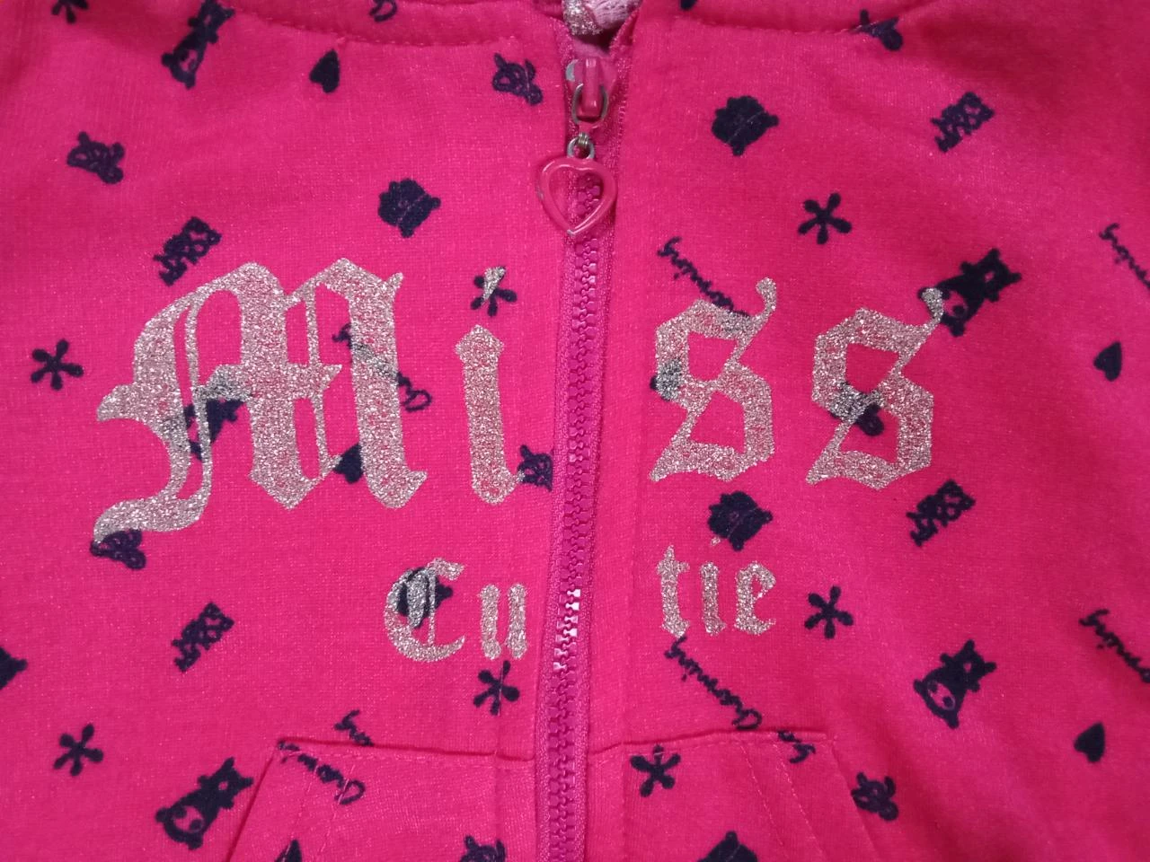 Jolie veste à capuche Miss Cutie 12 mois – photo 4